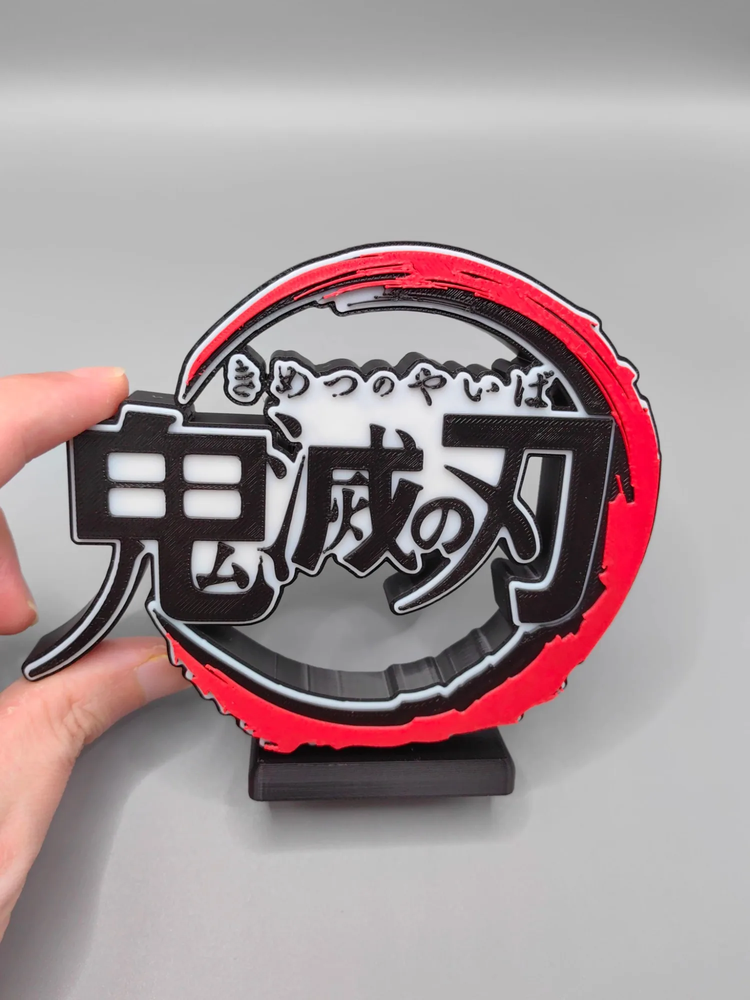 Anime Cosplay Title - Anime Kimetsu No Yaiba Logo 3D