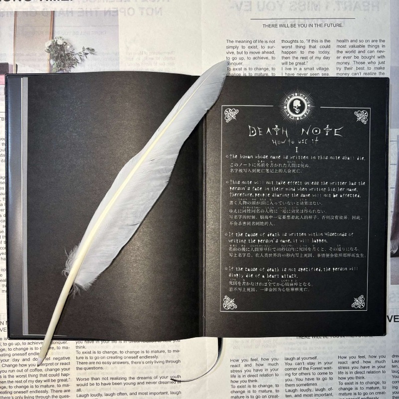Death Note Replica - Nowy Kolekcjonerski Notatnik Death Note Szkolny