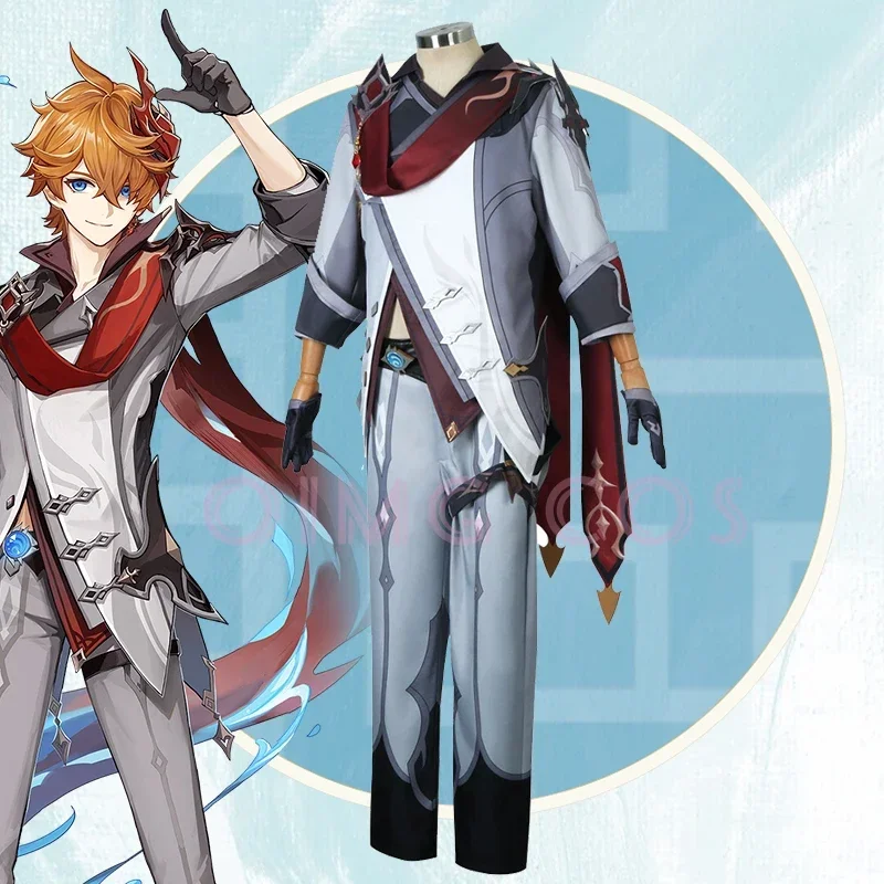 Anime Cosplay Buy - Kostium Cosplay Genshin Impact Tartaglia, Uniform,
