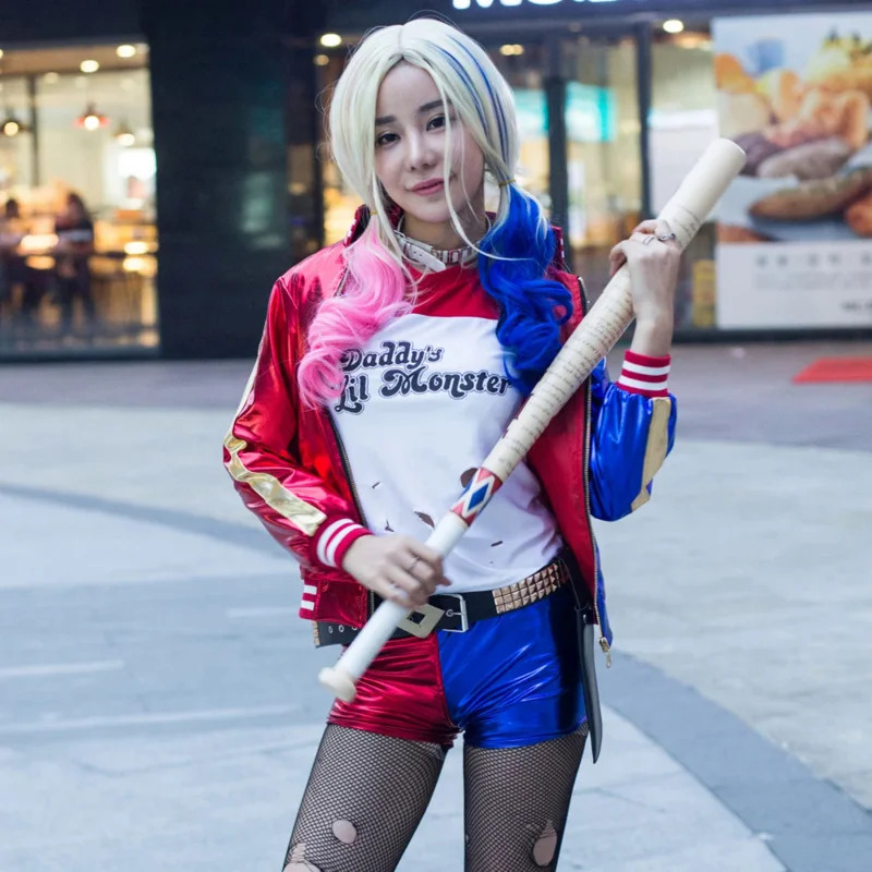 Anime Harley Quinn Cosplay - Kostium Harley Quinn Suicide Squad Anime