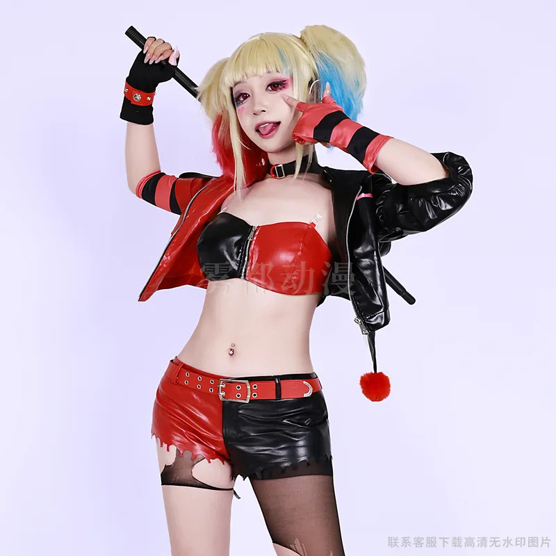 Anime Harley Quinn Cosplay - Dziewczyna Klauna Księżniczka Klauna z Kryminy