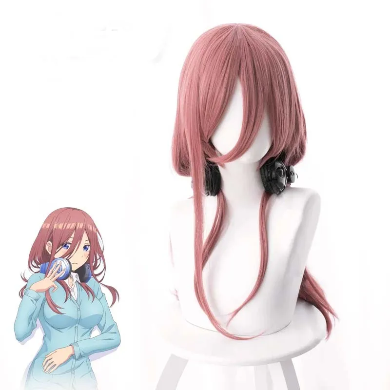 Quintuplets Anime Cosplay - Wysokiej jakości peruka cosplayowa Nakano Miku