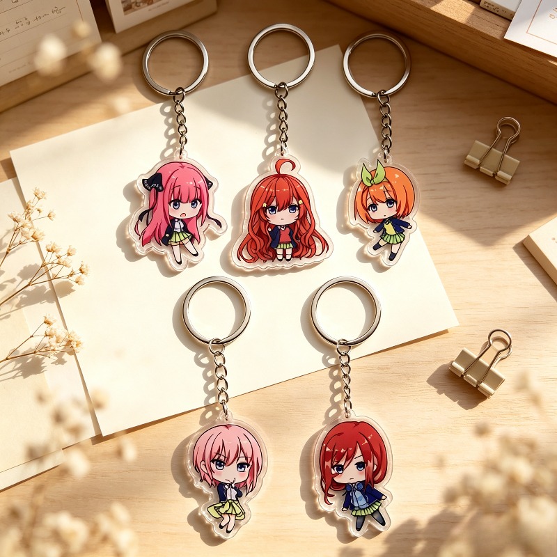 Quintuplets Anime Cosplay - 5 szt. Modne breloczki anime „The