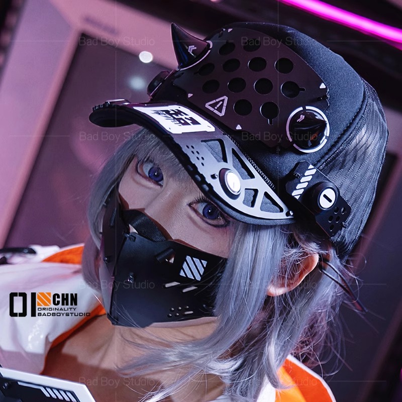 Anime Cosplay Armor - Maska Cyberpunk Cosplay 2025 Akcesoria Damskie