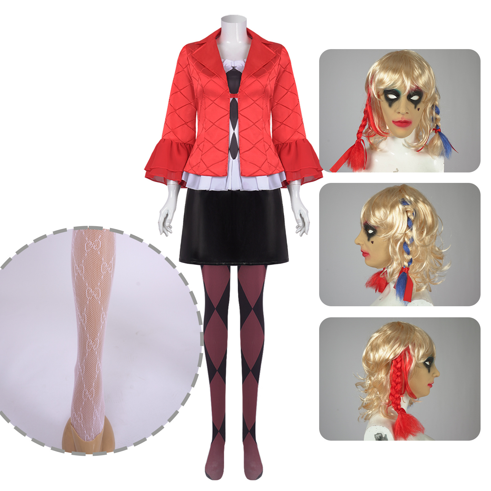 Kostium Cosplay Harley Quinn J – Anime Harley Quinn Cosplay recenzja i cena