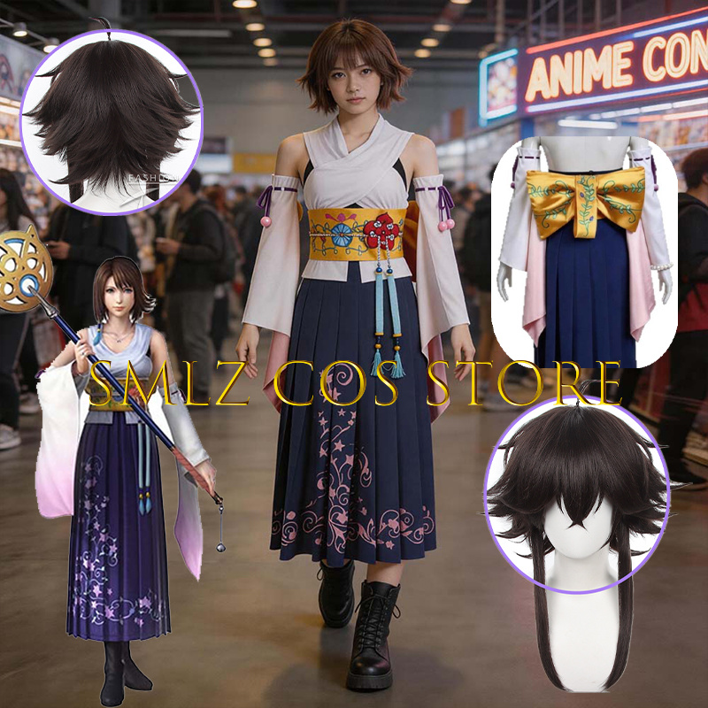 Smlz FFX Yuna Cosplay Anime FF – Anime Cosplay Wigs recenzja i cena