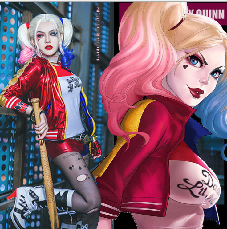 Kostium na Halloween Suicide S – Anime Harley Quinn Cosplay recenzja i cena